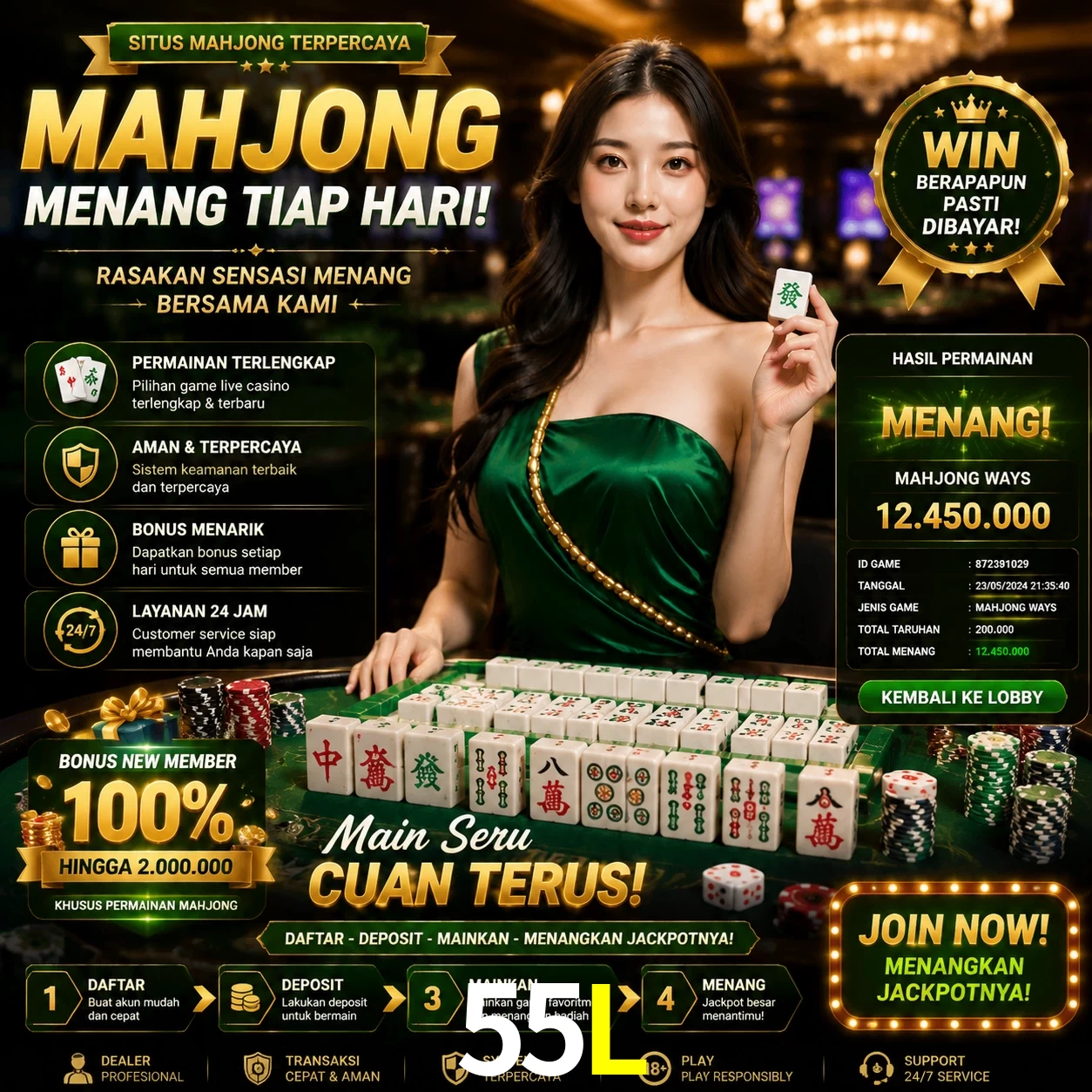 Cashback VIP 55L - reembolso semanal